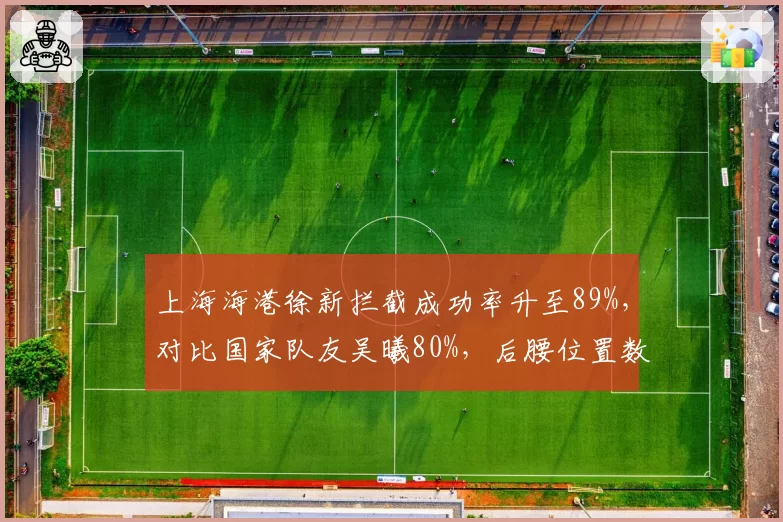 上海海港徐新拦截成功率升至89%,对比国家队友吴曦80%,后腰位置数据反转